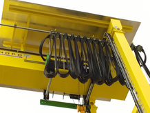Cable Festoon System in use on a Gantry Crane